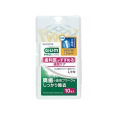 [그린에버메디신] 일본 썬스타 G.U.M 프로케어 L자형 치간칫솔 구강 S 10개입, 상세 설명 참조, 10개