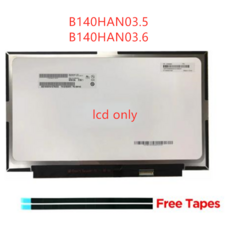 레노버 씽크패드 X1 카본 5 세대 6 2017 2018 LCD 스크린 B140HAN03.5 B140HAN03.6 FHD IPS 72% NTSC 30 핀 디스플레이, [01] 14, [01] Black, 1개