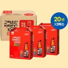 고려은단비타민C 1000 플러스 100ml X 60병 (선물용패키지) 마시는, 허니유자 비타민C 40병