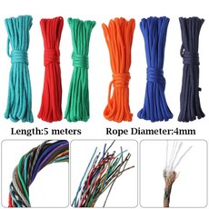 20 미터 7 가닥 끈 텐트 밧줄 4mm Paracord 코드 끈 나일론 로프 생존 야외 캠핑 장비|Paracord|, 20M, 1개, 10