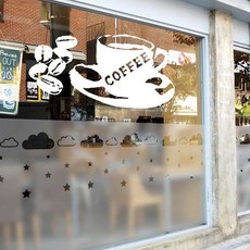 뮤즈 LIKE TO COFFEE 카페 매장 포인트 인테리어 주방 스티커