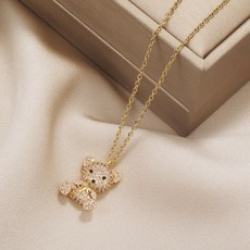 테디베어순금목걸이