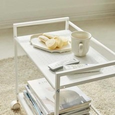 모던하우스 심플 2단 트롤리 화이트 BT0321005, 심플 2단 트롤리 화이트 / BT0321005