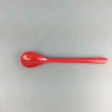 다채로운 플라스틱 긴 손잡이 커피 스푼 멜라민 교반 스푼 스푼 스테인레스 스틸 식기 2 개, 5.Red, 2개