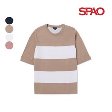 스파오 남성 반팔 스웨터 SPKW724C07