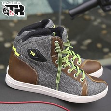 TIGER RACING 타이거레이싱 오토바이스니커즈 오토바이신발 바이크신발 바이크부츠 레이싱부츠, TR 라이딩 스니커즈 / 그레이
