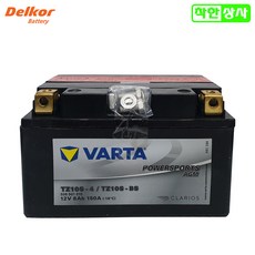 델코 스쿠터 바이크 배터리 YTZ10S 12V8A STZ10S 무료충전, 충전발송, 1개