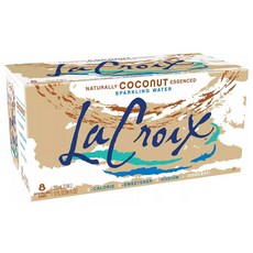LaCroix Sparkling Water Coconut 라크로이 스파클링 워터 탄산수 코코넛 355ml 8개입 1박스