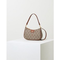 헤지스여성로고패턴가죽숄더백