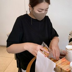더옷장 슈가에이드 피치(겉기모) 반팔 티셔츠