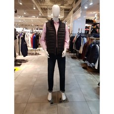 픽스캐주얼@@소량입고@@타미힐피거 HILFIGER 로고 지퍼라인포인트 블랙 경량패딩조끼(TNJV04K01-09)