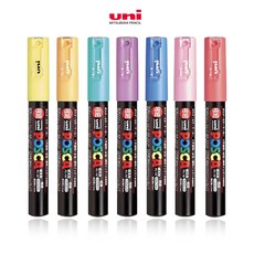 유니 포스카 POSCA PC-1M 수성 마카 마카펜 낱색, 포스카(PC-1M/파스텔옐로우), 1개, 1색