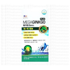 메가 징코 플러스 180캡슐 6개월분 360캡슐 12개월분 미국산 은행 마늘 낫토, 180캡슐 6개웝분, 180정, 1개