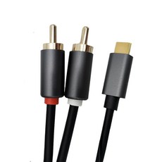 2RCA to C타입 DAC내장 24BIT 3m 오디오 케이블