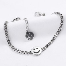 스마일실버팔찌