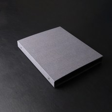 패브릭 그레이 포트폴리오 바인더 A4, 1개, 0장
