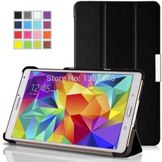 경량 웨이크/슬립 스탠드 케이스 삼성 갤럭시 탭 s 8.4 t700 t701 t705c 용 울트라 슬림 magsmart pu 가죽 타블렛 쉘 커버|for samsung gala, 1개, 단일