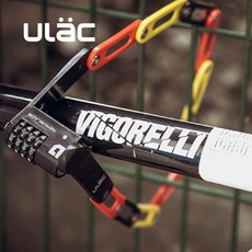  ULAC 자물쇠 폴딩락 번호키 관절락 자전거 오토바이 잠금장치, 검정, 1개 