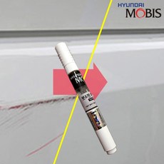 현대모비스 PE 자동차 붓페인트 붓펜 중은색 139, PE투명 붓펜