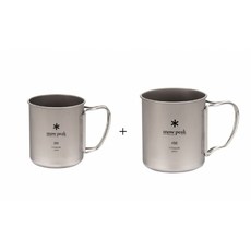 스노우피크 티타늄 티타늄 싱글 머그 컵 세트 MG-142 MG-143 300ml 450ml, 300ml / 450ml + 티타늄