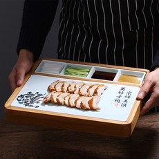 나무찜기 사각찜기 대형 다용도 찐빵 편백찜기 편백찜, 4단 롱 접시, 1개