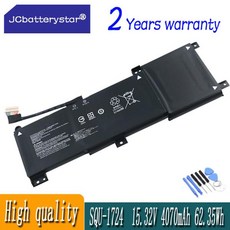 호환 JC SQU-1724 노트북 배터리 기가바이트 썬더로봇 911 퀀타용 AORUS 15-XA 15 X9, 01 CHINA, 01 SQU-1724