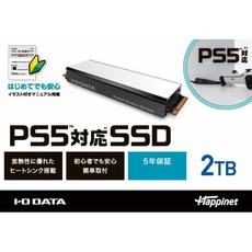 PS5 대응 M.2 확장 SSD 히트 싱크 부착 2TB(형번:HNSSD-2P5A) PS5対応 M.2 拡張SSD ヒートシンク付 2TB(型番:HNSSD-2P5A), 1개