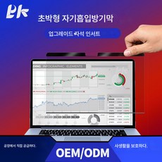마그네틱 블루레이 프라이버시 보호 필름 맥북적용 프로 16인치 컴퓨터 화면 보안 필름, 색깔5, 블랙