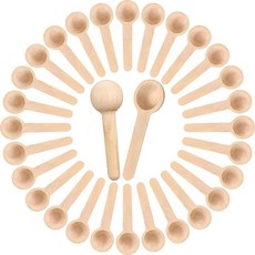 미니 나무 스푼 작은 소금 캔디 향신료 항아리용 조미료 꿀 커피 서빙 스푼주방 도구, 2. 100Pcs, 1개