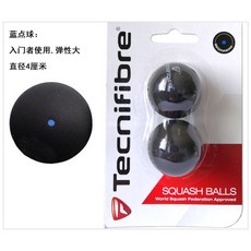 스쿼시공 프랑스 tecnifibre/타이니페이 스쿼시 초보자 블루도트 붉은점 노란도트 카드한개 2개, T01-블루도트 카드한개 2개 탄성 대초 학자