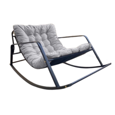 MONTHERIA 흔들의자 편한1인용쇼파 안락의자 B916-63, 멜란지그레이