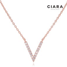 CIARA 14K Trentino V쉐입 목걸이(GoldPlated)