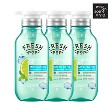 미쟝센 프레시팝 샴푸/컨디셔너 500ml 3입, 03 모히또 샴푸 2입+컨디셔너 1입, 3개