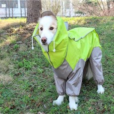 TheOne펫 중.대형견우비 레인코트, 블루