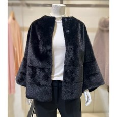 요하넥스 페이크퍼 라운드넥 재킷 B4D1ZQ42 225493