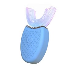 360 Sonic 자동 전기 칫솔 USB 충전식 스마트 울트라, 블루