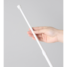 7가지 사이즈 압축봉 커튼봉 옷걸이봉 무타공, 30-50cm(직경1.3cm)화이트