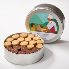 유동부 치아바타 건강한 수제 쿠키 선물 세트 벌크 대용량 500g (버터 아몬드 초코), 1통
