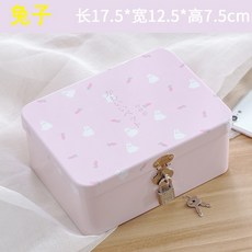 레드비버즈 미니수납케이스 보기좋은 큐트 철갑 수납함 비밀번호키 있음 사물합 사이즈 수장