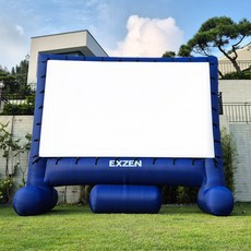 엑스젠 팝업 에어 스크린 캠핑 야외 공연 행사용 스크린 120인치, 120인치 와이드