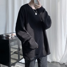 데미지 루즈핏 니트 MN215