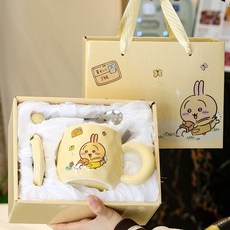 치이카와 우사기 캐릭터 머그컵 선물박스 세트, B 풀세트 (선물패키지), 1개
