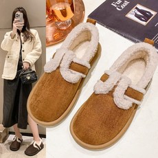 빈티지 버켄 면화 버켄 슈즈 융단을 넣다 밑바닥이 평평하다 실내외 보온하다