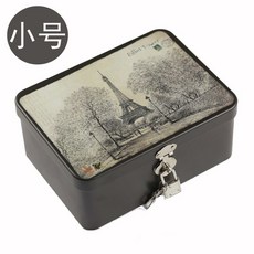 악세사리보관함 자물쇠가있는 케이스비밀번호 스몰사이즈 철재케이스 금고 수납케이스 보석함 말입 자물쇠, 트럼펫 이터널 클래식 타워 @