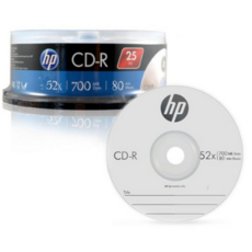HP CD-R 52X 700MB 25p + 케익 트레이, 1 SET (CD-R 52X 25p), 40세트