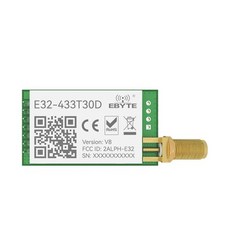 LoRa TXCO 모듈 E32-433T30D-V8 송신기 장거리 8km 무선 rf UART 433T30D 433MHz 1W, 한개옵션1, 한개옵션0