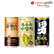 FS_옥수수수염차175ml&쿠퍼스175ml&힘찬헛개180ml X 각30개(총90개) 액상차 수염차 헛개차 미니캔 소캔 차 티, 상세페이지 참조, 180ml