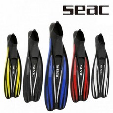 쎄악 SEAC F100 PRO 오리발 5컬러 핀수영 바다수영 스킨스쿠버, 블루(42-43)