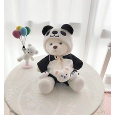 TeddyTales 레나베어 곰돌이 테디테일즈 베어 수제 곰돌이 애착 인형 30종, 30cm [기본 포장], 북극곰 + 국보 판다
