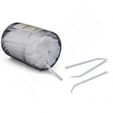 이쑤시개통 일회용 가정용 식당용 업소용 구부러진이쑤시개 플라스틱 단면, 200P, 1개